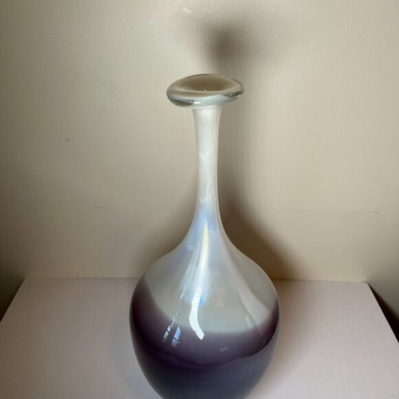 Cyan Designs Tall Purple Irredescent Cream Color Curie Vase - Picture 9 of 11